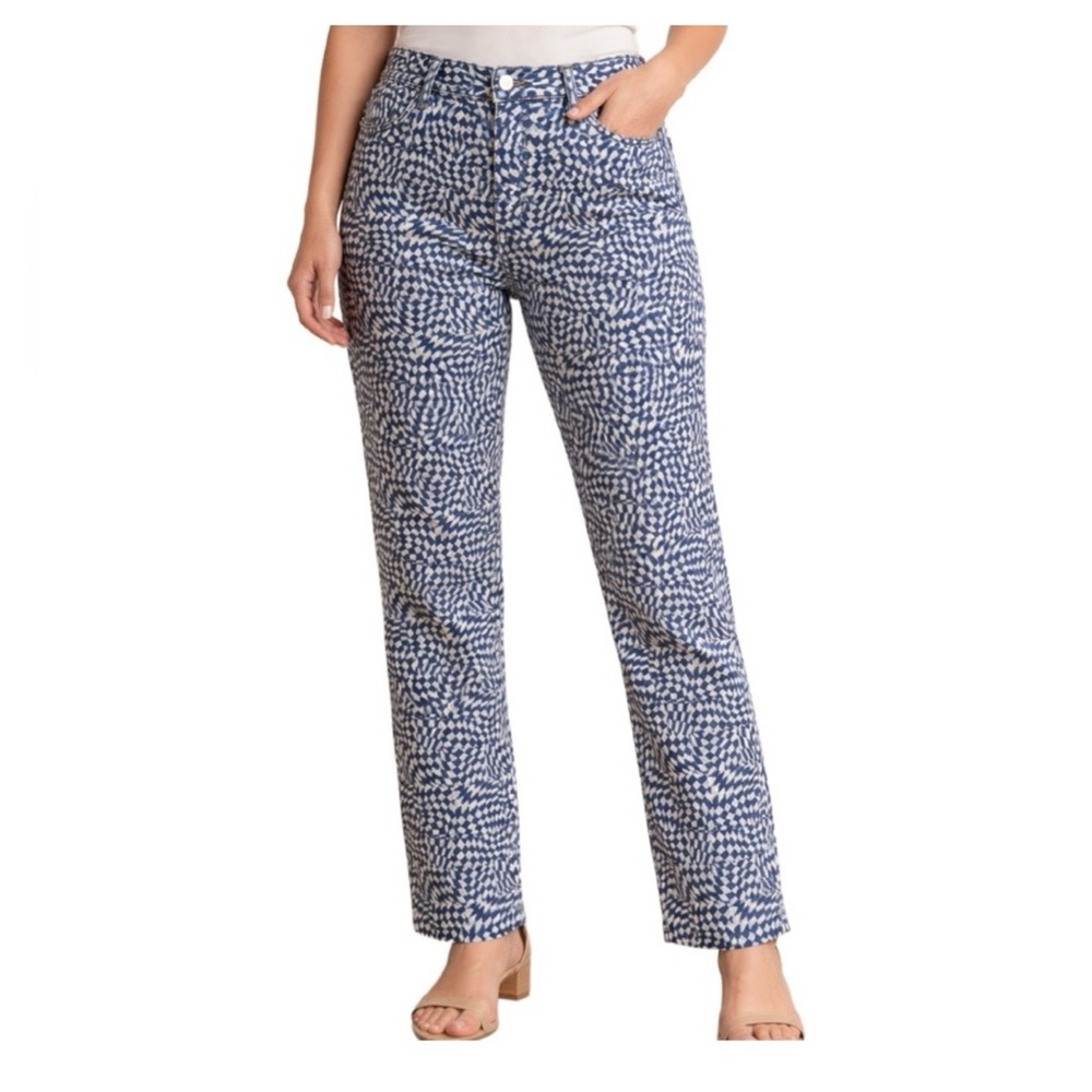 Levi's Women's Middy Straight Jeans in Geometric Print